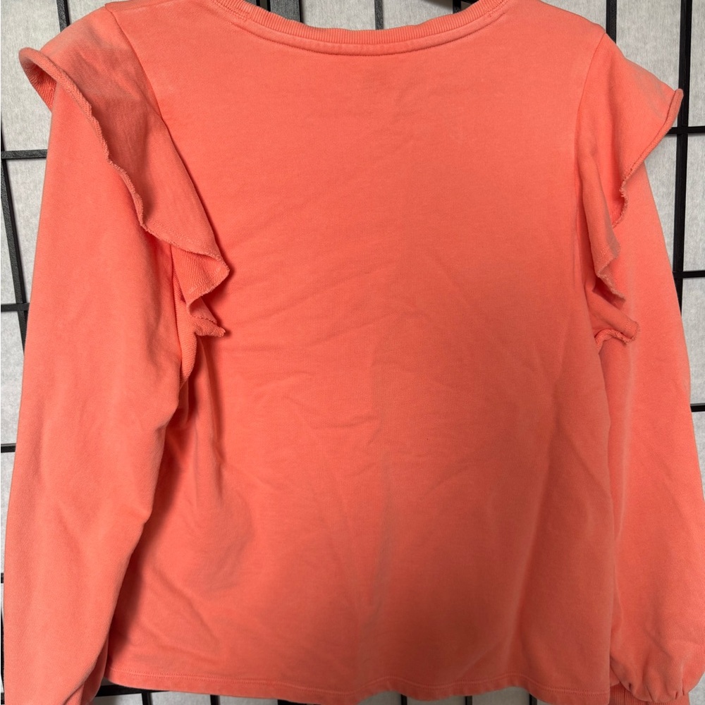 Universal Thread Coral Ruffle-Shoulder Sweatshirt - Picture 6 of 6